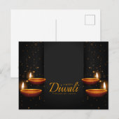Carte postale de Diwali (Devant / Derrière)