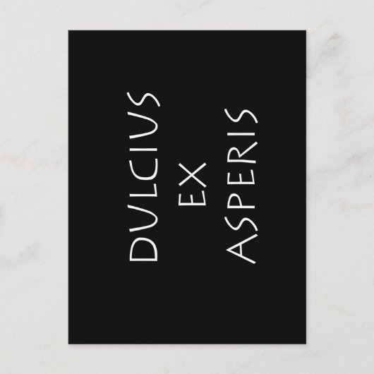 Carte Postale De doux après l'adversité (Devant)