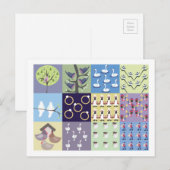 Carte postale de douze jours de Noël (Devant / Derrière)