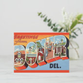 Carte postale de Dover Delaware Annonce de déménag (Debout devant)