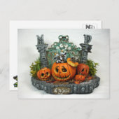 Carte postale de dragon de DM Halloween (Devant / Derrière)