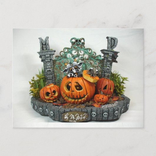 Carte postale de dragon de DM Halloween (Devant)