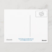 Carte postale de dragon de fée de poule enchantée (Dos)