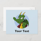 Carte postale de dragon vert (Devant / Derrière)