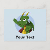 Carte postale de dragon vert (Devant)
