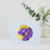Carte postale de dragon violet (Debout devant)