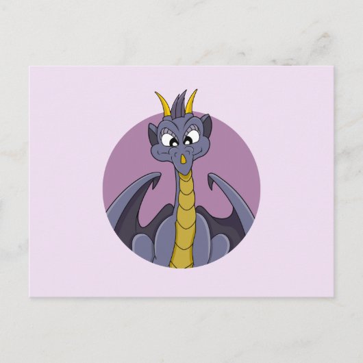 Carte postale de dragon violet (Devant)