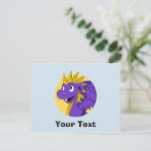 Carte postale de dragon violet (Debout devant)