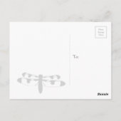 Carte postale de dragonfly Whitetail (Dos)
