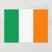 Carte postale de drapeau de l'Irlande (Devant)