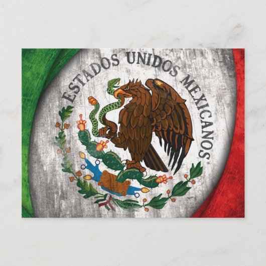 Carte postale de drapeau du Mexique (Devant)