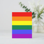 Carte postale de drapeau Rainbow Pride (Debout devant)