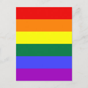 Carte postale de drapeau Rainbow Pride