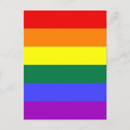 Carte postale de drapeau Rainbow Pride (Devant)