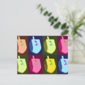 Carte postale de Dreidel Hanoukka (Debout devant)