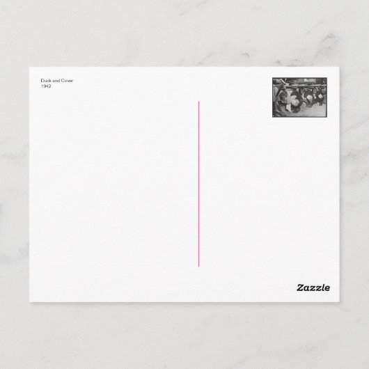 Carte postale de Duck and Cover (Dos)