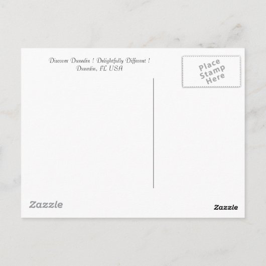 Carte postale de Dunedin la Floride Torism (Dos)