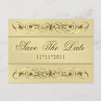 Carte postale de faire-part de date de Grand-Duche