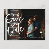 Carte postale de faire-part de date de mariage ave (Devant)