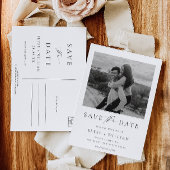 Carte postale de faire-part de date de mariage min