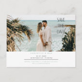 Carte postale de faire-part de date simple couple (Devant)