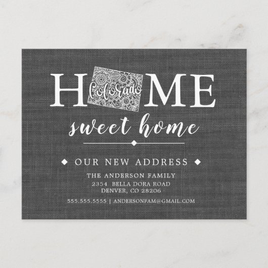 Carte postale de Faire-part de déménagement d'État (Devant)