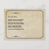 Carte postale de Faire-part de déplacement de poin (Dos)