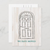 Carte postale de Faire-part de déplacement de port (Devant / Derrière)