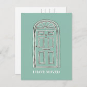 Carte postale de Faire-part de déplacement de port (Devant / Derrière)