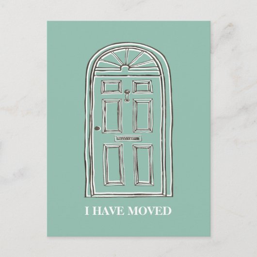 Carte postale de Faire-part de déplacement de port (Devant)