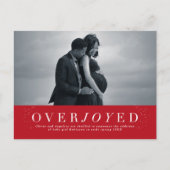 Carte postale de faire-part de grossesse fériée (Devant)