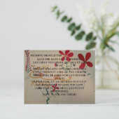 Carte postale de faire-part de mariage (Debout devant)