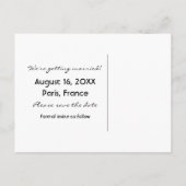 Carte postale de faire-part de mariage à points Mo (Dos)