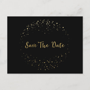 Carte postale de faire-part de mariage abstrait à 