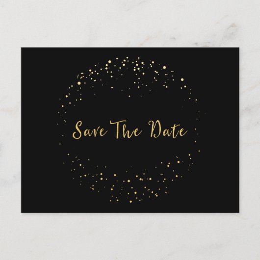 Carte postale de faire-part de mariage abstrait à (Devant)