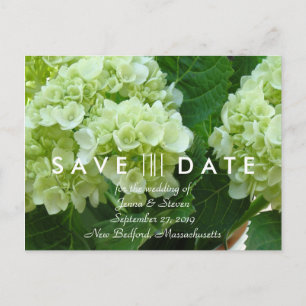 Carte postale de faire-part de mariage aux hortens