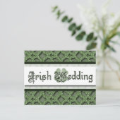 Carte postale de faire-part de mariage irlandais (Debout devant)
