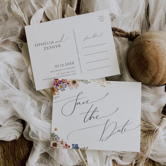 Carte Postale de Faire-Part de Mariage Jardin de F