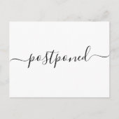 Carte postale de faire-part de mariage reporté mod (Devant)