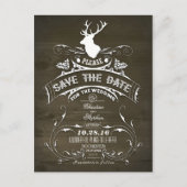 Carte postale de faire-part de mariage rustique de (Devant)