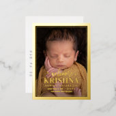 Carte postale de Faire-part de naissance de bienve (Recto/Verso)