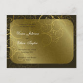 Carte postale de faire-part de Ornementale Vigne S (Dos)