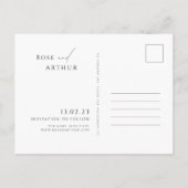 Carte postale de faire-part de sauvegarde de date  (Dos)