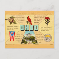 Carte postale de faits anciens de l'Ohio