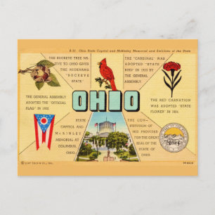 Carte postale de faits anciens de l'Ohio