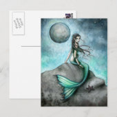 Carte postale de fantasy Meramid Dark Moon (Devant / Derrière)