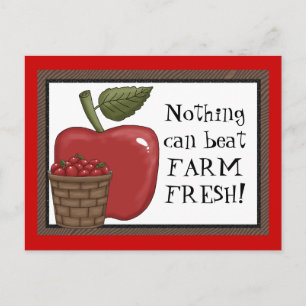 Carte postale de Farm Fresh pomme
