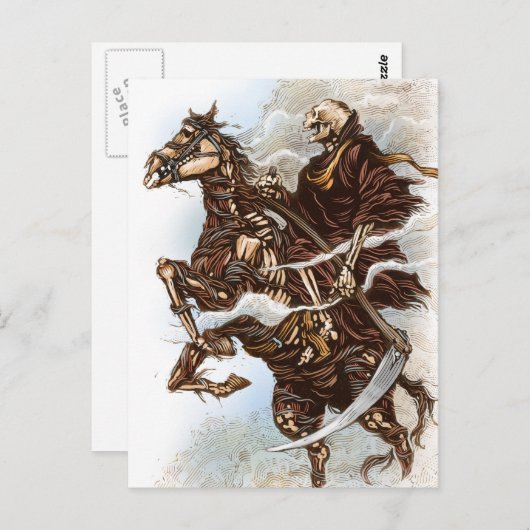 Carte postale de faucheuse (Devant / Derrière)