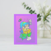 Carte postale de fée de bavardage (Debout devant)