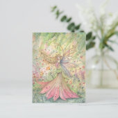 Carte postale de fée de fleur d'été (Debout devant)